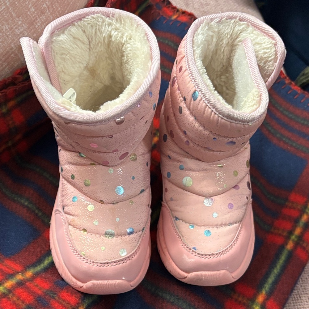 Pink Kids Snow Boots